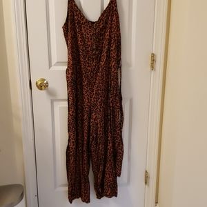 Animal print romper